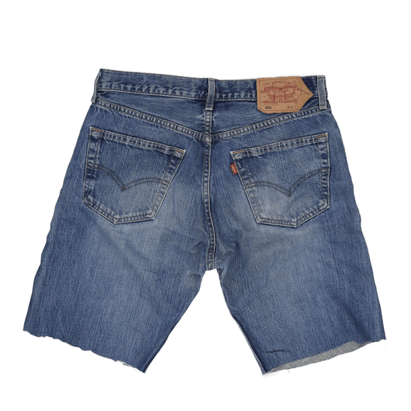 Levi's 501 Vintage Cut-Off Denim Shorts Blue W32 Cotton Denim Preloved