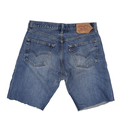 Levi's 501 Vintage Cut-Off Denim Shorts Blue W32 Cotton Denim Preloved