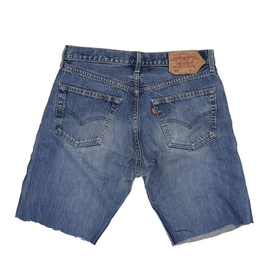 Levi's 501 Vintage Cut-Off Denim Shorts Blue W32 Cotton Denim Preloved