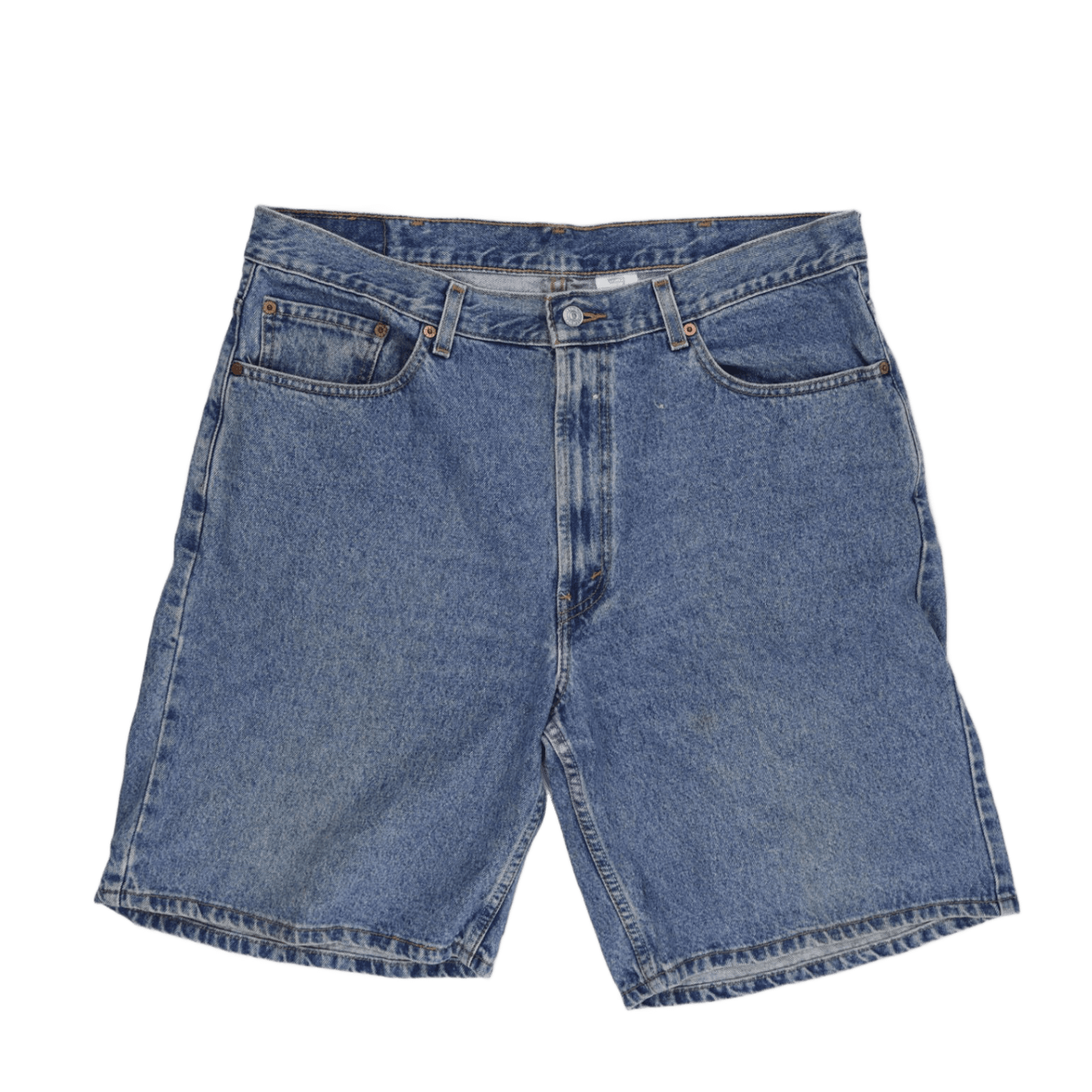 Levi's 550 Vintage Relaxed Fit Denim Shorts Blue 38 W 100 Percent Cotton