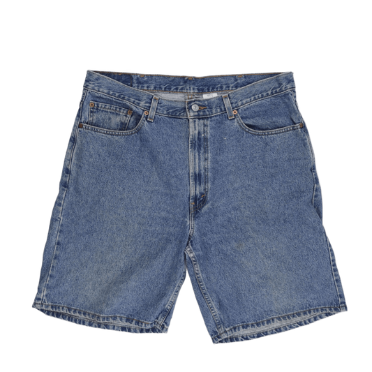Levi's 550 Vintage Relaxed Fit Denim Shorts Blue 38 W 100 Percent Cotton