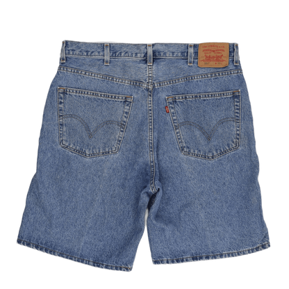 Levi's 550 Vintage Relaxed Fit Denim Shorts Blue 38 W 100 Percent Cotton