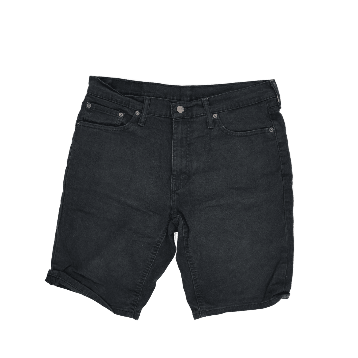 Levi's Black Denim Shorts W33 Vintage 100 Cotton Men's 9 Inch Inseam