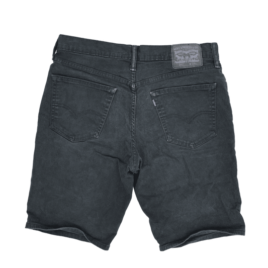 Levi's Black Denim Shorts W33 Vintage 100 Cotton Men's 9 Inch Inseam