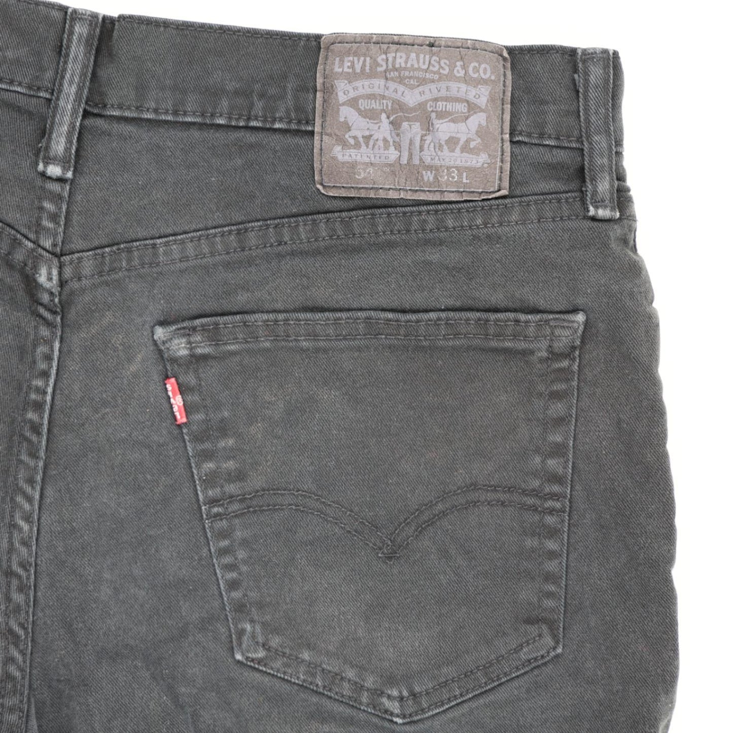 Levi's Black Denim Shorts W33 Vintage 100 Cotton Men's 9 Inch Inseam