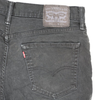 Levi's Black Denim Shorts W33 Vintage 100 Cotton Men's 9 Inch Inseam