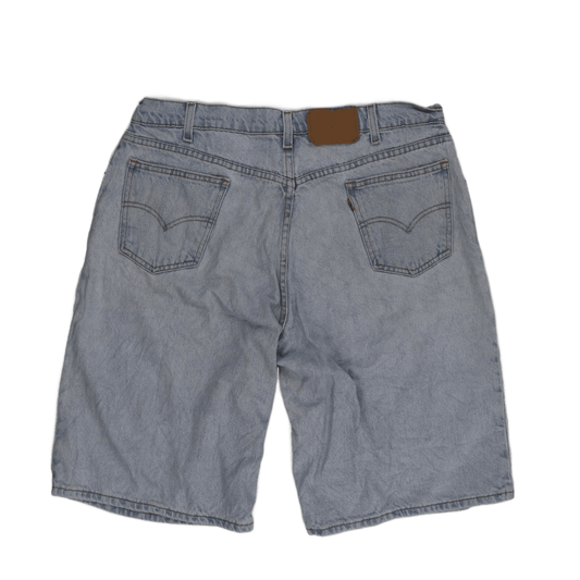 Levi's 550 Light Blue Denim Jean Shorts 33 Husky Casual Cotton Vintage