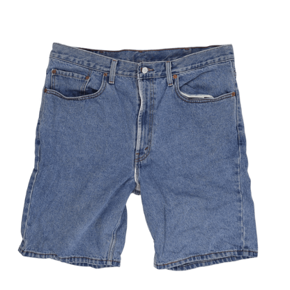 Levi's 505 Regular Fit Denim Shorts Blue W38 100% Cotton Vintage