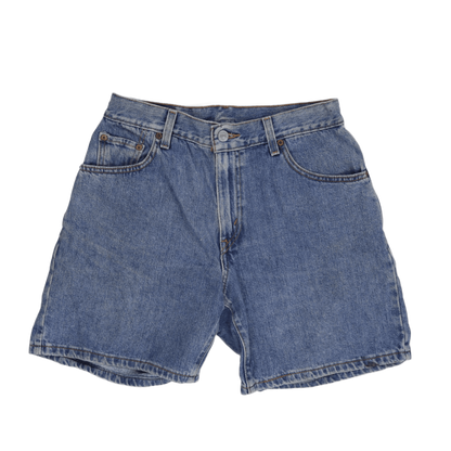 Levi's 501 Denim Shorts Women Blue Size 8 Waist 28 Inches Cotton Used Very Good