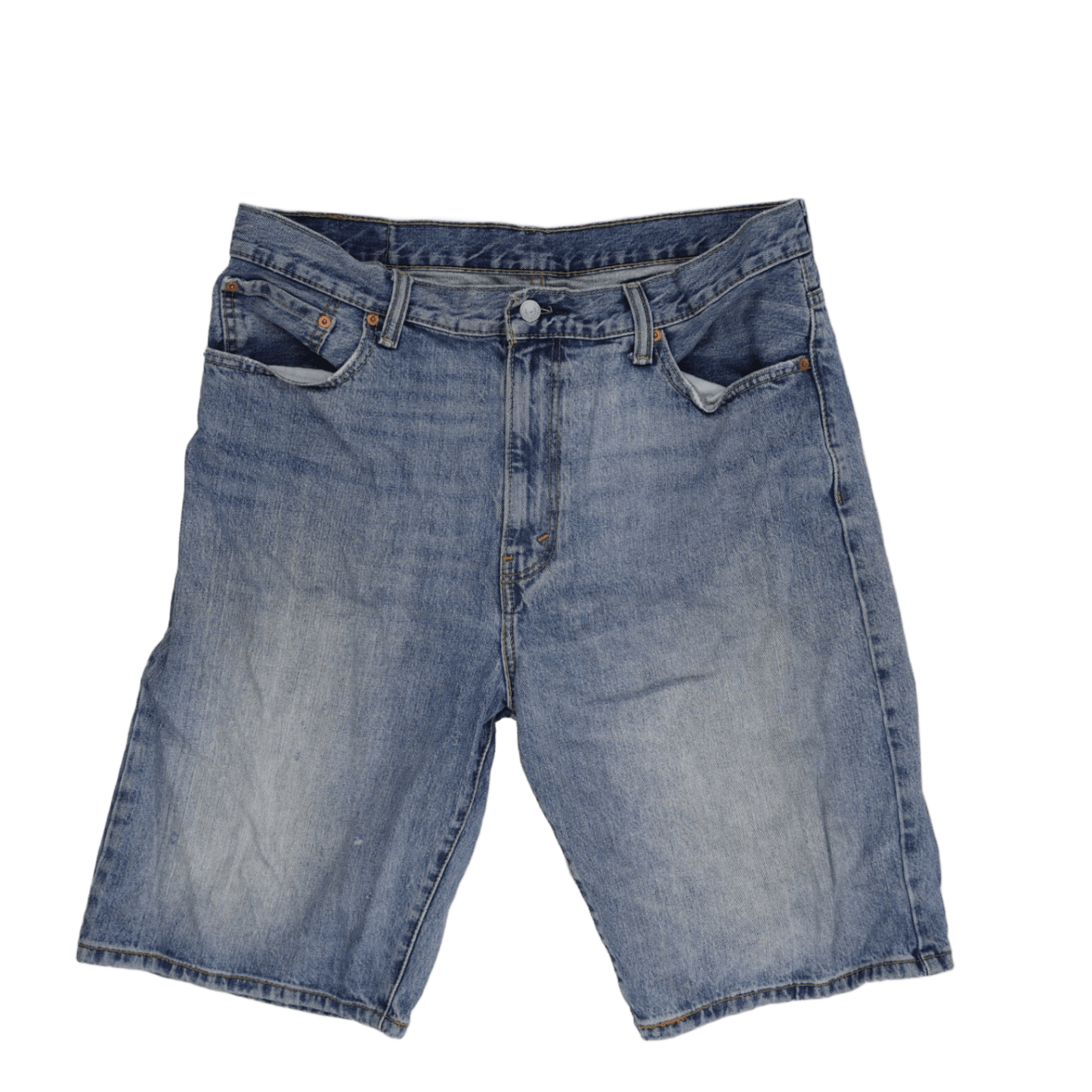 Levi's 569 Loose Fit Blue Denim Shorts W36 100 Cotton Vintage