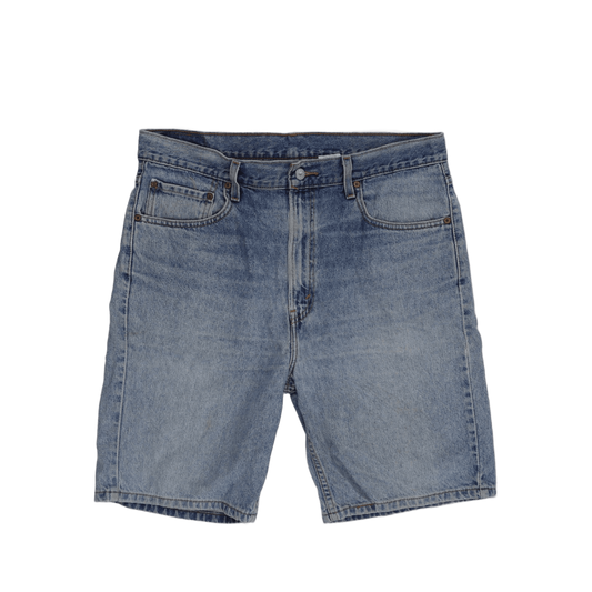 Levi's 505 Regular Fit Vintage Denim Shorts Light Blue Size 36 100 Percent Cotton
