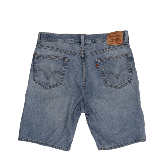 Levi's 505 Regular Fit Vintage Denim Shorts Light Blue Size 36 100 Percent Cotton
