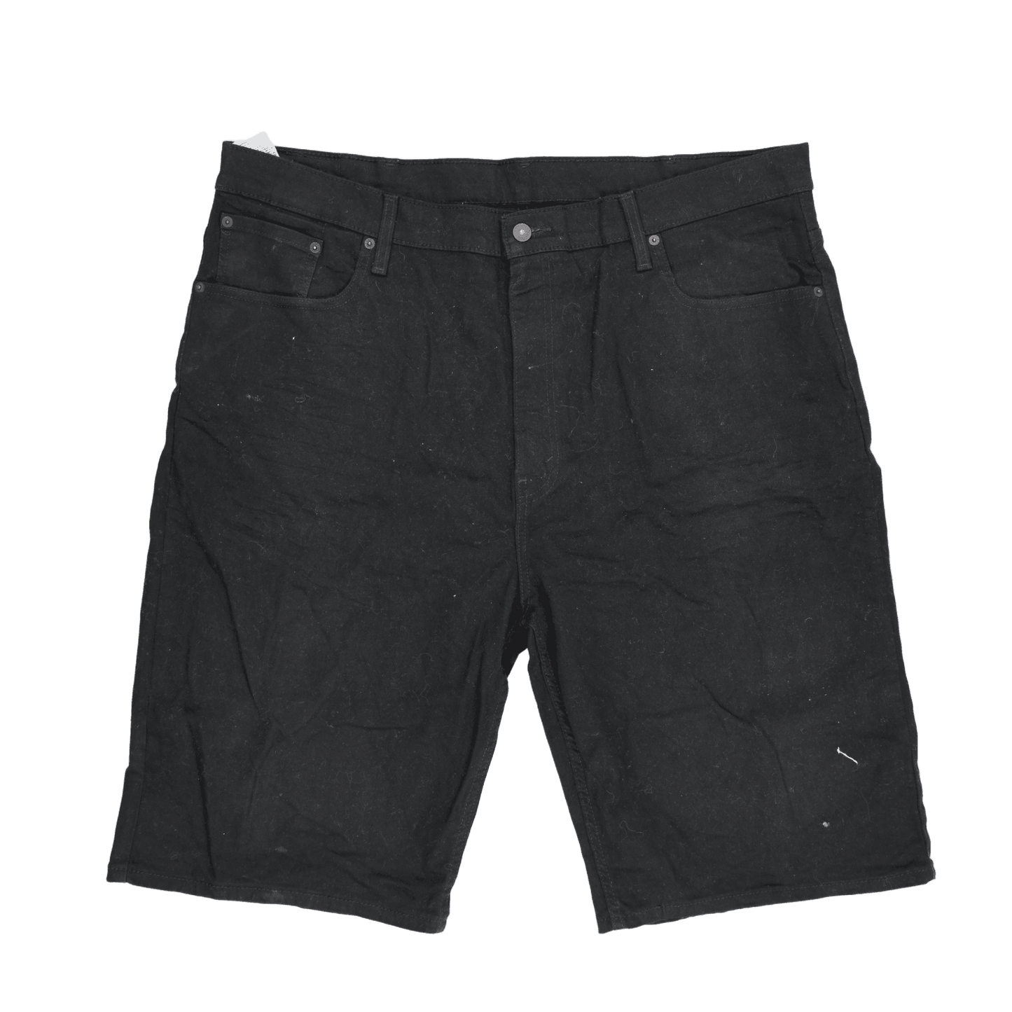 Levi's 569 Loose Fit Black Denim Shorts W40 Cotton