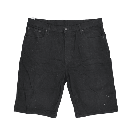Levi's 569 Loose Fit Black Denim Shorts W40 Cotton