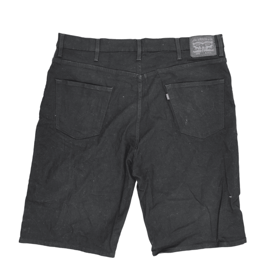 Levi's 569 Loose Fit Black Denim Shorts W40 Cotton