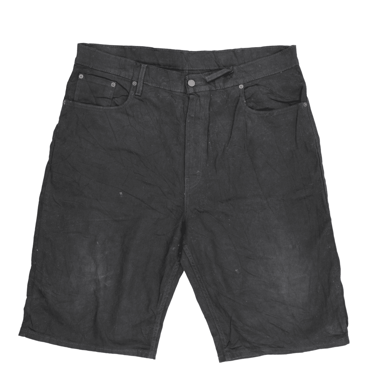 Levi's 569 Vintage Black Denim Shorts W38 Cotton for Men