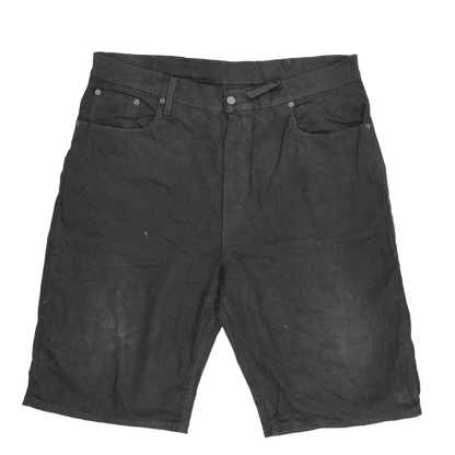 Levi's 569 Vintage Black Denim Shorts W38 Cotton for Men