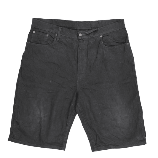 Levi's 569 Vintage Black Denim Shorts W38 Cotton for Men