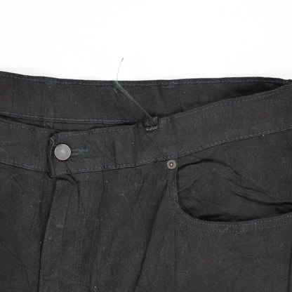 Levi's 569 Vintage Black Denim Shorts W38 Cotton for Men