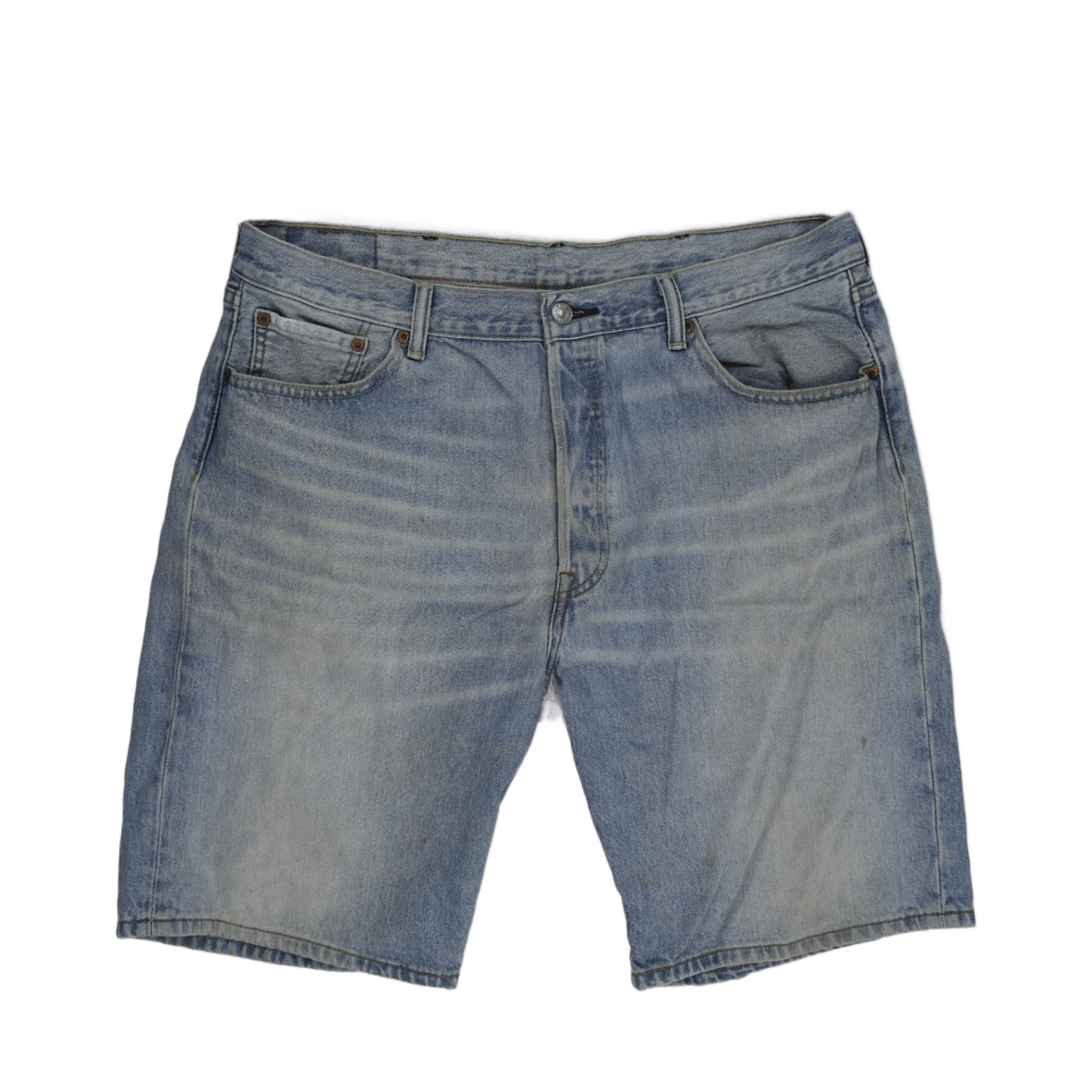 Levi's 501 Vintage Cut-Off Denim Shorts Light Blue W38 100% Cotton