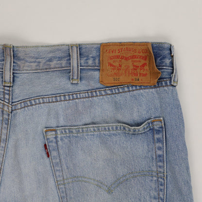 Levi's 501 Vintage Cut-Off Denim Shorts Light Blue W38 100% Cotton