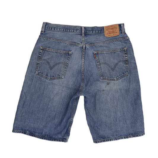 Levi's 569 Loose Fit Denim Shorts Blue W36 100% Cotton Vintage