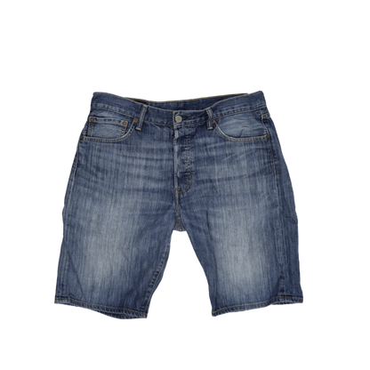 Levi's 501 Vintage Blue Denim Shorts W32 10.5 Inch Inseam 100 Percent Cotton Men's