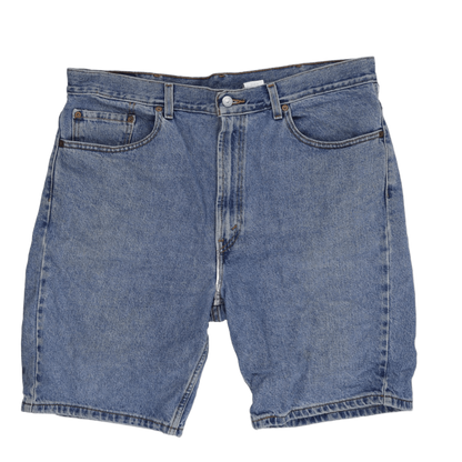 Levi's 505 Regular Fit Denim Shorts Blue W38 100 Percent Cotton Vintage Used Very Good