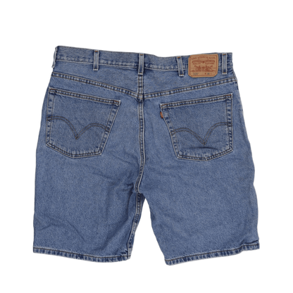 Levi's 505 Regular Fit Denim Shorts Blue W38 100 Percent Cotton Vintage Used Very Good