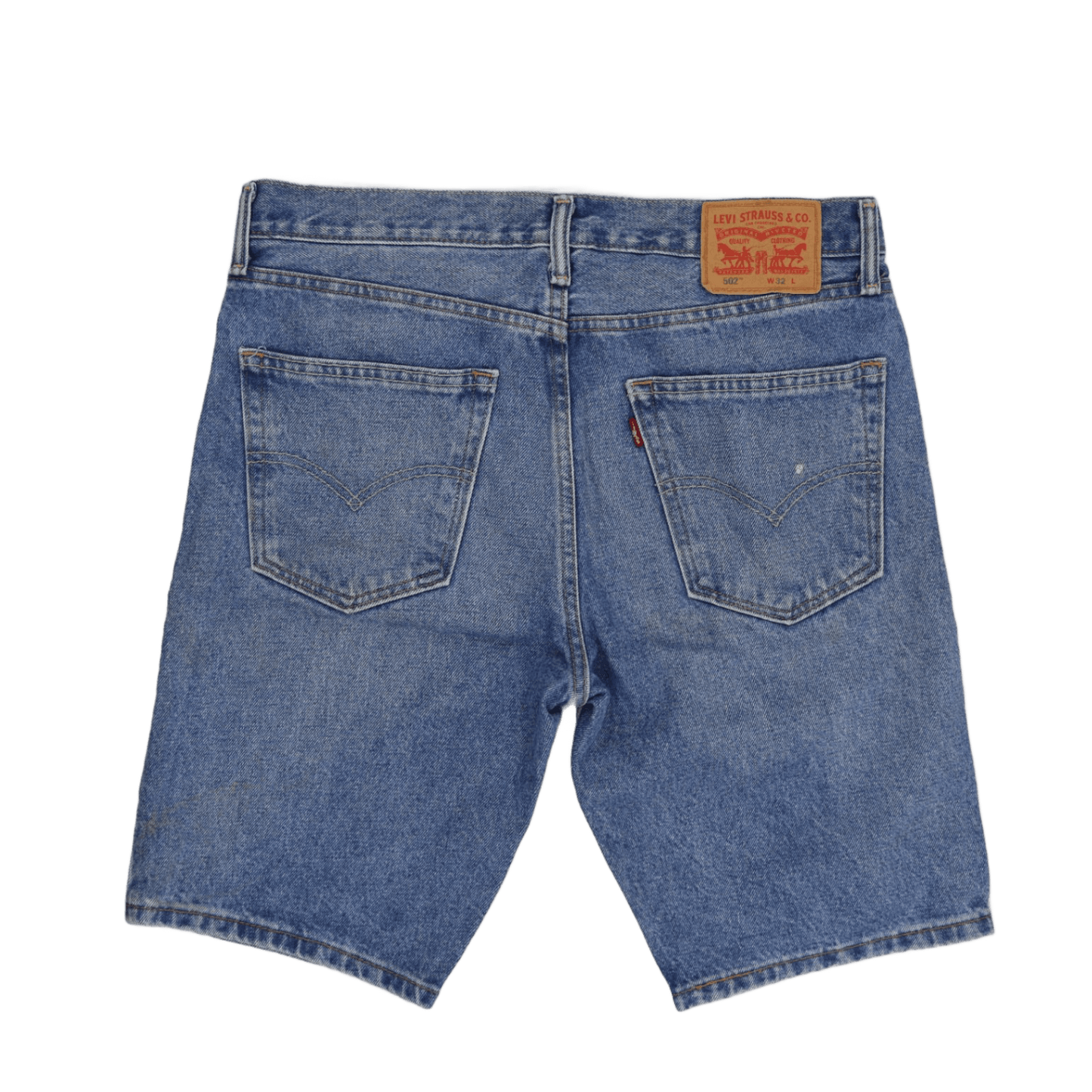 Levi's 502 Vintage Blue Denim Shorts W32 L 100% Cotton