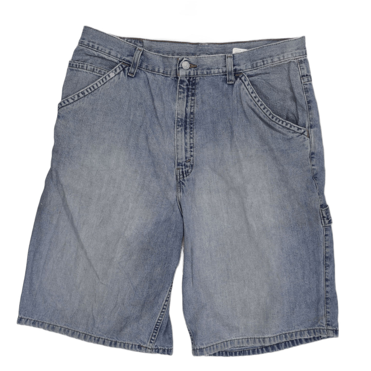 Levi's Carpenter Shorts Light Blue 36in Waist 28cm Inseam Cotton Denim Vintage