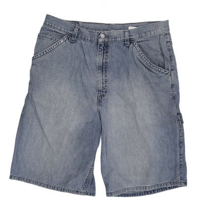 Levi's Carpenter Shorts Light Blue 36in Waist 28cm Inseam Cotton Denim Vintage