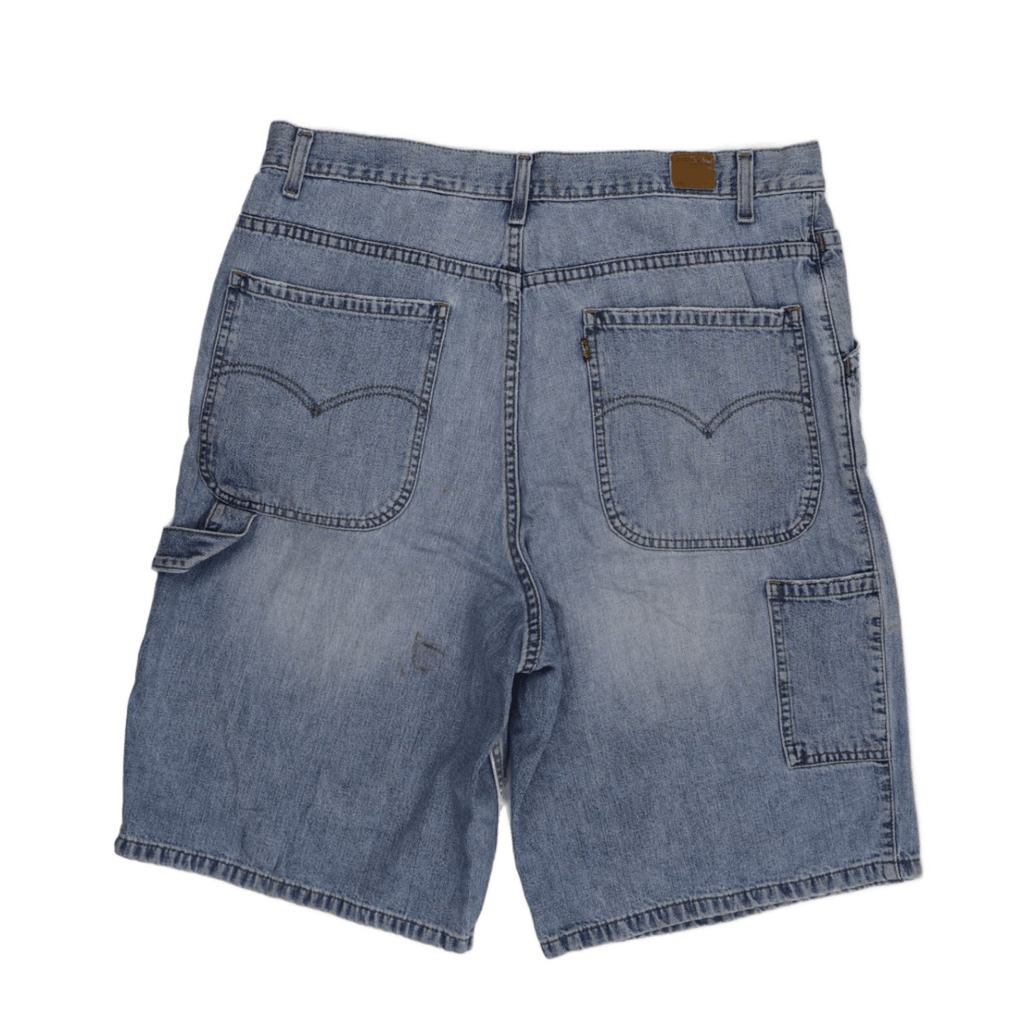 Levi's Carpenter Shorts Light Blue 36in Waist 28cm Inseam Cotton Denim Vintage
