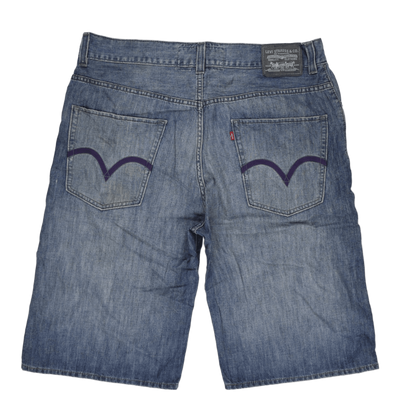 Levi's Blue Denim Shorts Men's Size W36 100% Cotton Relaxed Fit