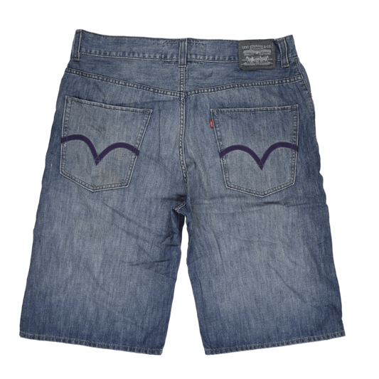 Levi's Blue Denim Shorts Men's Size W36 100% Cotton Relaxed Fit