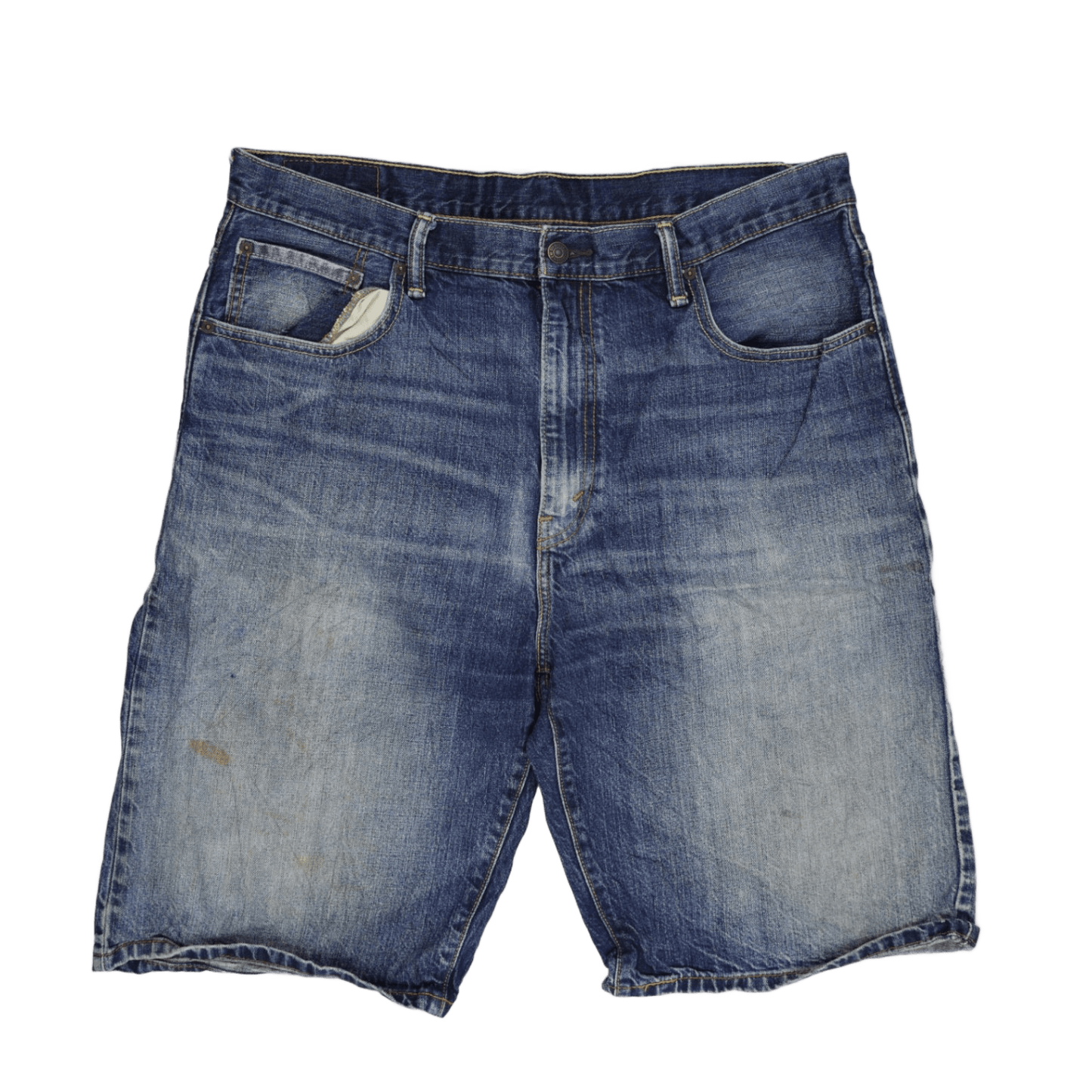 Levi's 569 Loose Fit Denim Shorts for Men Blue W36 Cotton Vintage