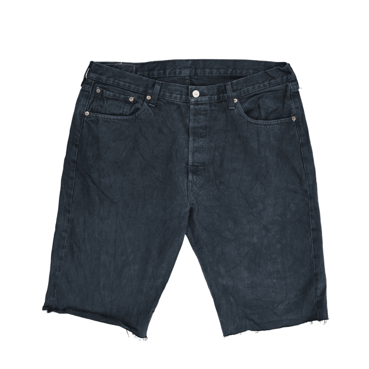 Levi's 501 Vintage Black Denim Shorts W34 L34 100 Cotton Preloved
