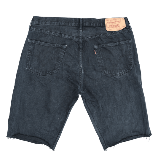 Levi's 501 Vintage Black Denim Shorts W34 L34 100 Cotton Preloved