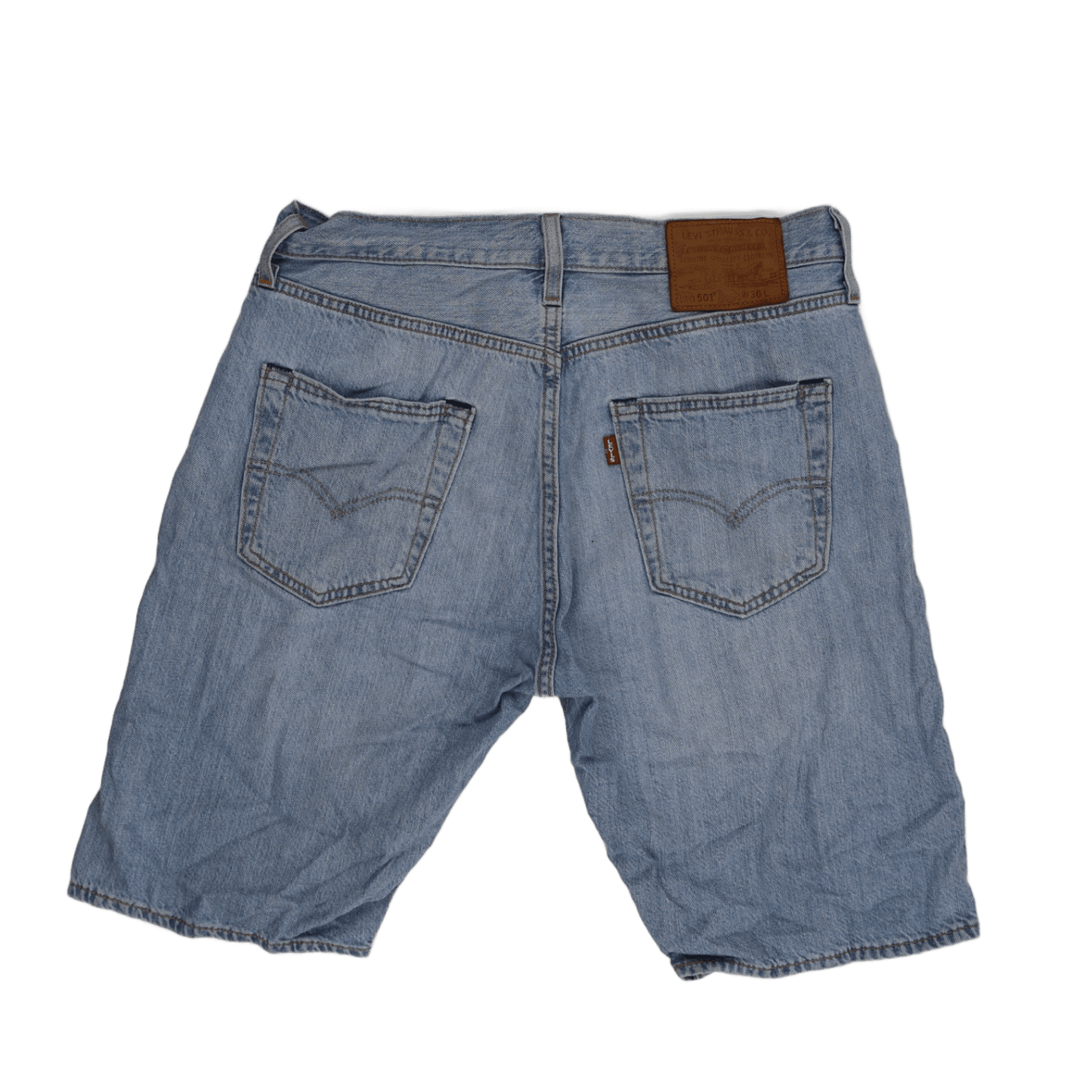 Levi's 501 Original Fit Denim Shorts Light Blue W30 100 Cotton Vintage