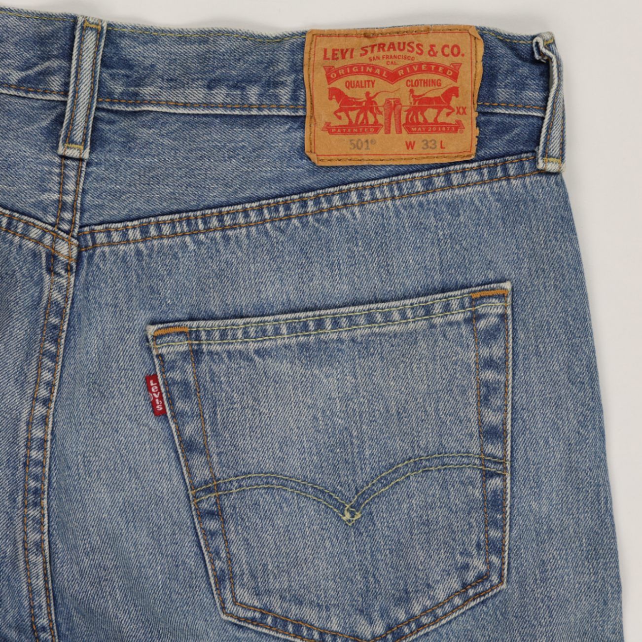 Levi's 501 Vintage Denim Shorts Blue W33 Cotton