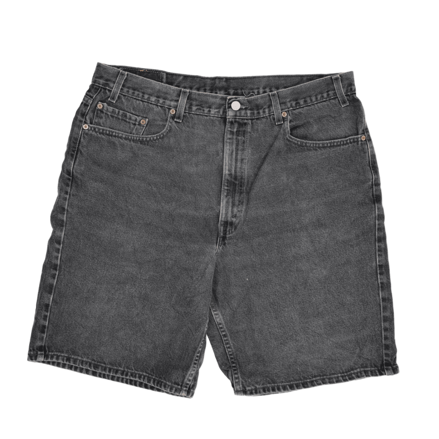 Levi's 550 Vintage Black Denim Relaxed Fit Shorts W40 Cotton
