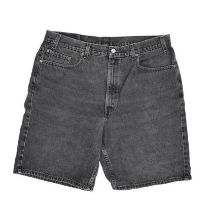Levi's 550 Vintage Black Denim Relaxed Fit Shorts W40 Cotton