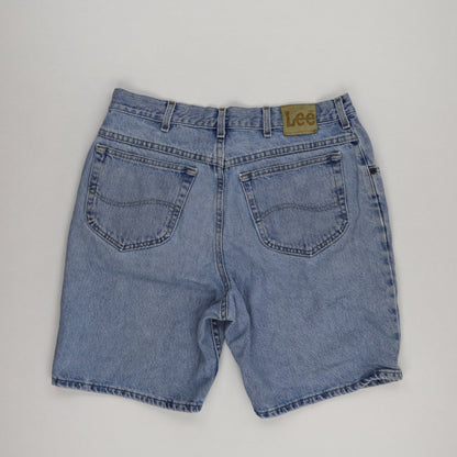 Lee Vintage Light Blue Denim Shorts 36W Casual Cotton 9 Inch Inseam