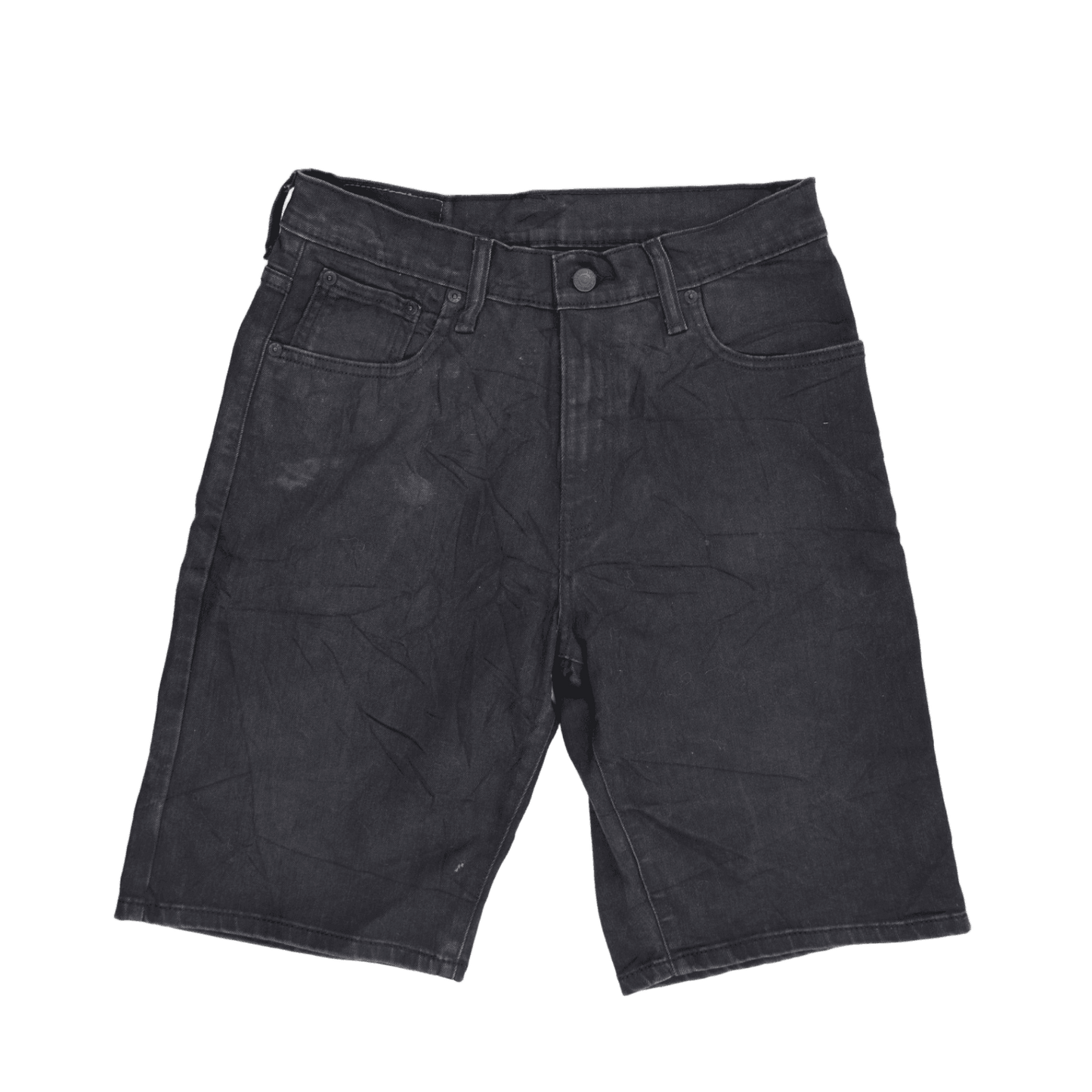 Levi's 569 Black Denim Shorts W29 Cotton Relaxed Fit