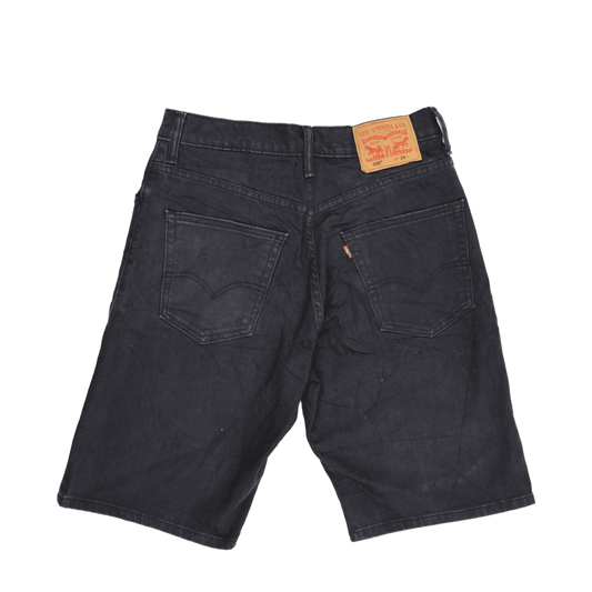 Levi's 569 Black Denim Shorts W29 Cotton Relaxed Fit