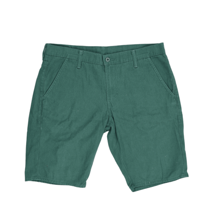 Levi's 511 Green Skinny Fit Shorts 36in Waist 25cm Inseam 64 Cotton 35 Polyester 1 Elastane