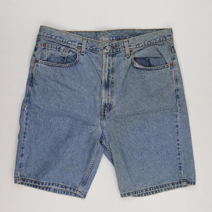 Levi's 505 Vintage Blue Denim Shorts W38 L 100% Cotton Regular Fit