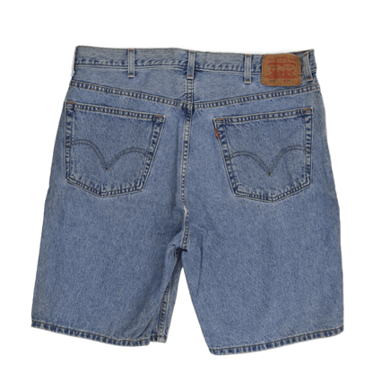Levi's 505 Vintage Blue Denim Shorts W38 L 100% Cotton Regular Fit