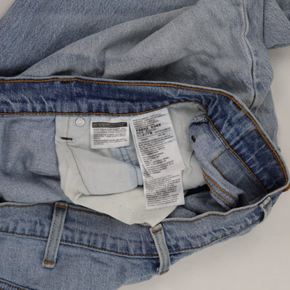 Levi's 569 Loose Fit Light Blue Denim Shorts W38 100% Cotton