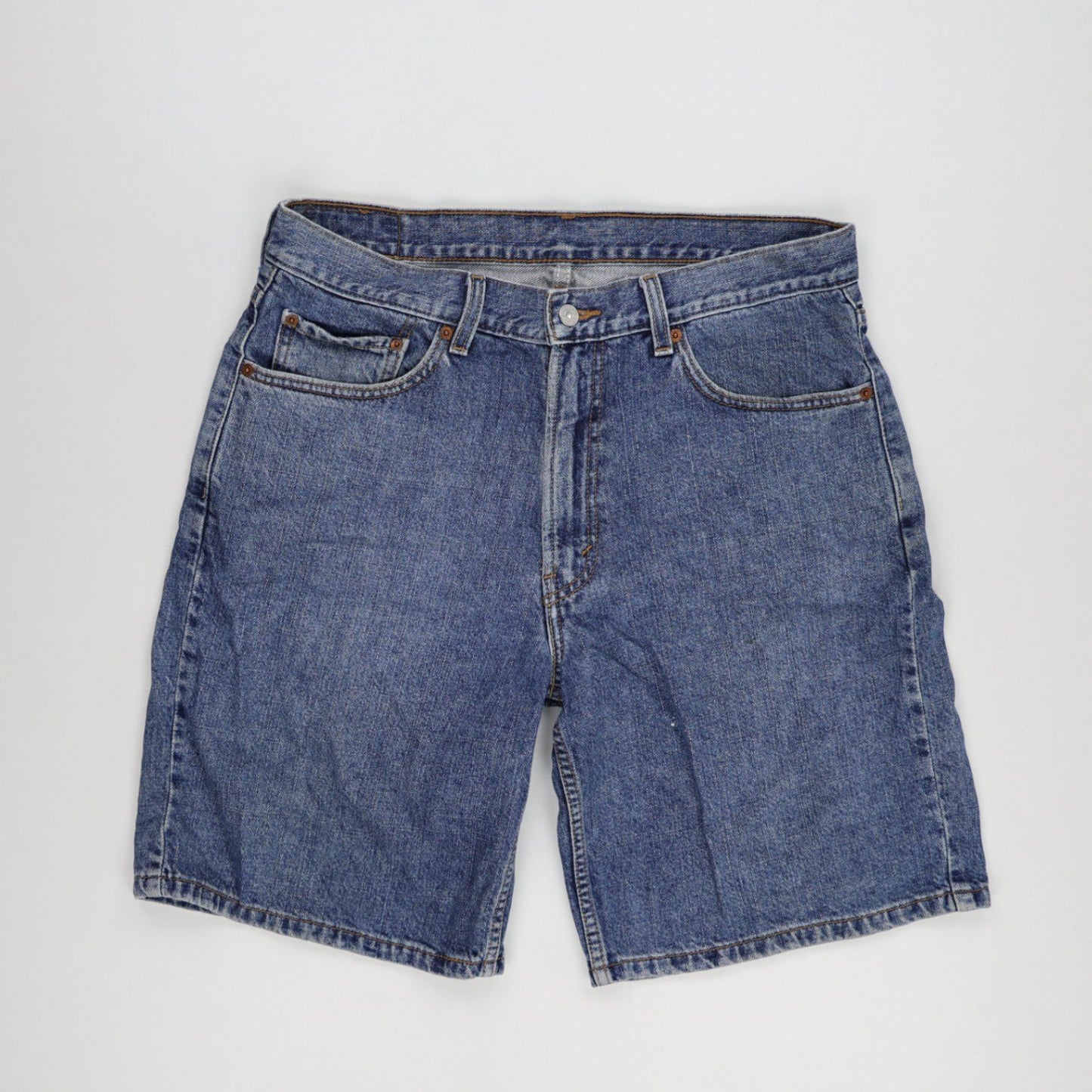 Levi's 550 Relaxed Fit Blue Denim Shorts W34 Cotton Vintage